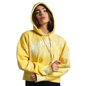 Municipal Women's M.OG Butter Yellow Sport Utility Gear Cropped Hoodie Small